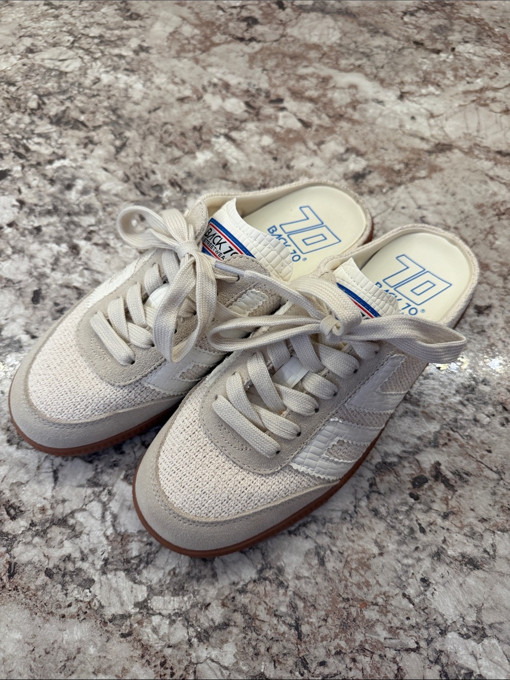 Back 70 EASTER in SACCO MILK Backless Sneakers